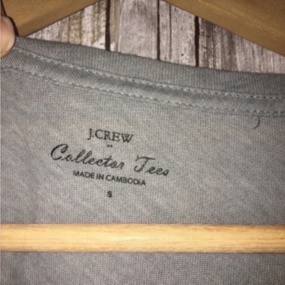 NWT J. Crew Collector Tees Grey Palm Tree Tee - Picture 2 of 5